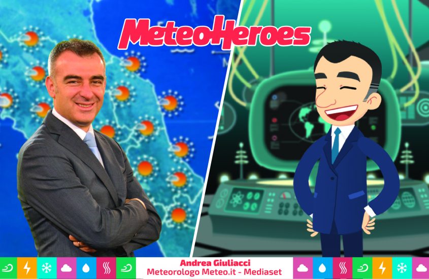 Andrea Giuliacci diventa un cartoon e spiega i segreti del clima